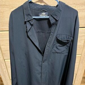 AFTCO Navy Mesh Shirt